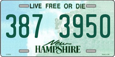 NH license plate 3873950