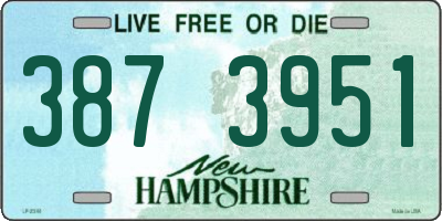 NH license plate 3873951