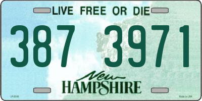 NH license plate 3873971
