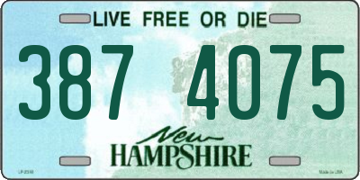 NH license plate 3874075