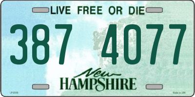 NH license plate 3874077