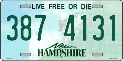 NH license plate 3874131