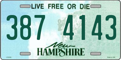NH license plate 3874143
