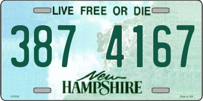 NH license plate 3874167