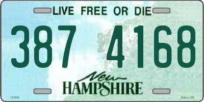 NH license plate 3874168