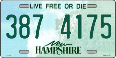 NH license plate 3874175