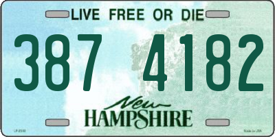 NH license plate 3874182