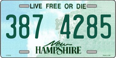 NH license plate 3874285