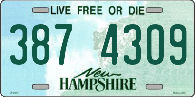 NH license plate 3874309