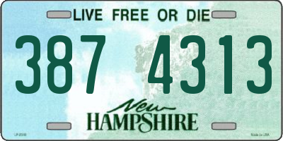 NH license plate 3874313