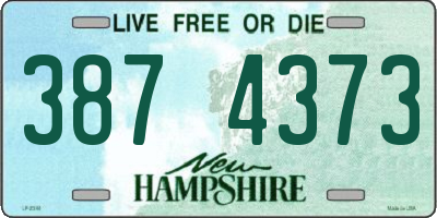NH license plate 3874373