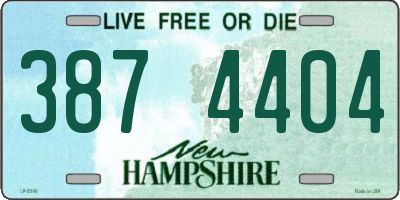 NH license plate 3874404
