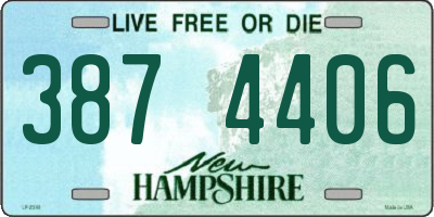 NH license plate 3874406