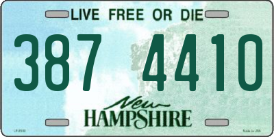 NH license plate 3874410