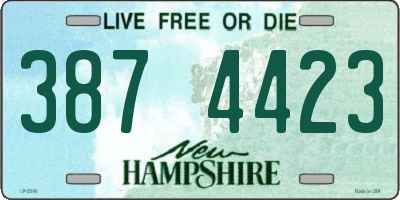 NH license plate 3874423