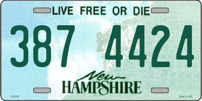 NH license plate 3874424