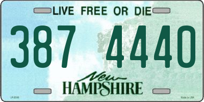 NH license plate 3874440