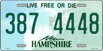 NH license plate 3874448
