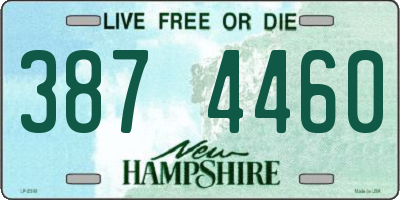 NH license plate 3874460