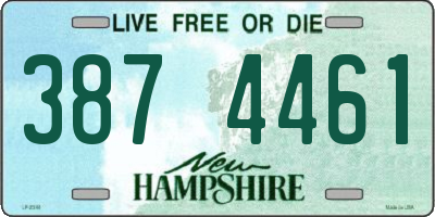 NH license plate 3874461