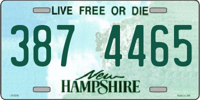 NH license plate 3874465