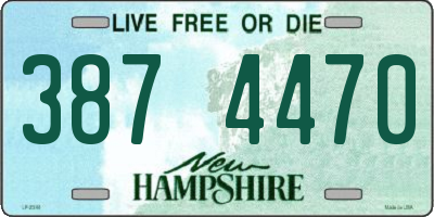 NH license plate 3874470