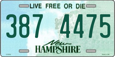 NH license plate 3874475