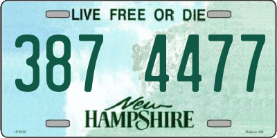 NH license plate 3874477