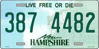 NH license plate 3874482