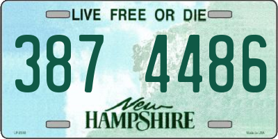 NH license plate 3874486