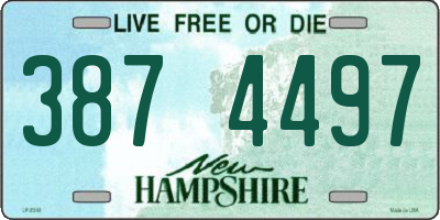 NH license plate 3874497