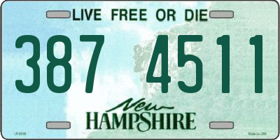 NH license plate 3874511