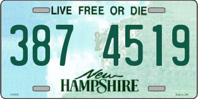NH license plate 3874519