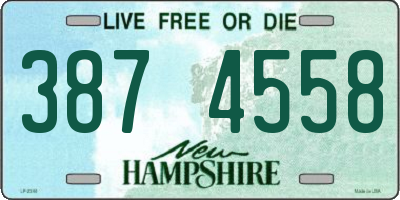 NH license plate 3874558