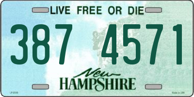 NH license plate 3874571