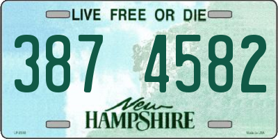 NH license plate 3874582