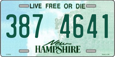 NH license plate 3874641