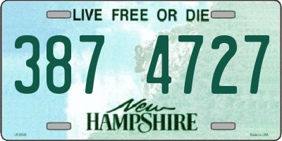 NH license plate 3874727