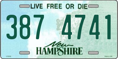 NH license plate 3874741