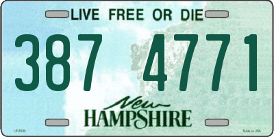 NH license plate 3874771
