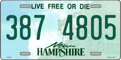 NH license plate 3874805