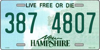 NH license plate 3874807