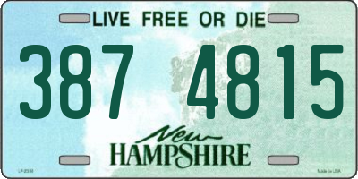 NH license plate 3874815