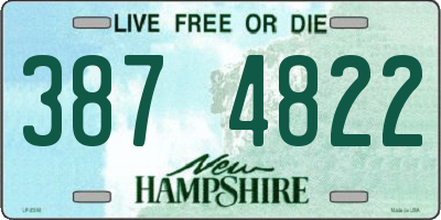 NH license plate 3874822