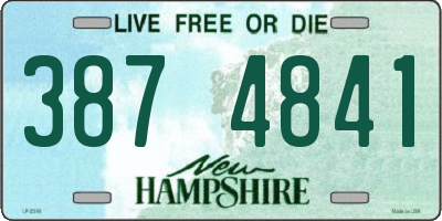 NH license plate 3874841