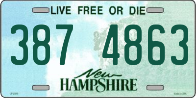 NH license plate 3874863