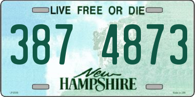 NH license plate 3874873
