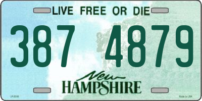 NH license plate 3874879