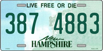 NH license plate 3874883