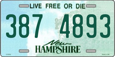 NH license plate 3874893